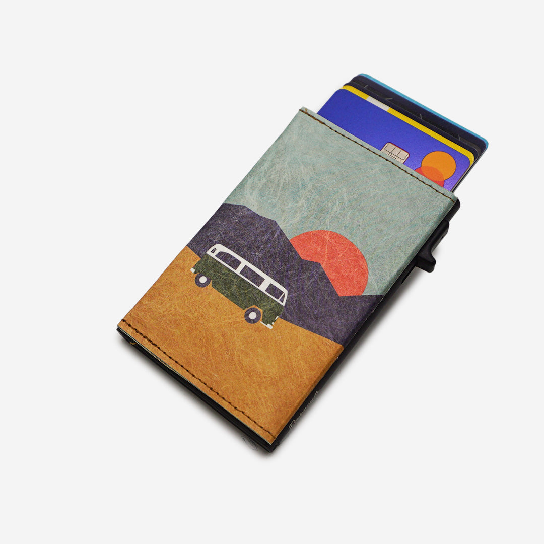 Paprcuts RFID Alu Kartenetui Vanlife Portemonnaie grün RFID-Schutz