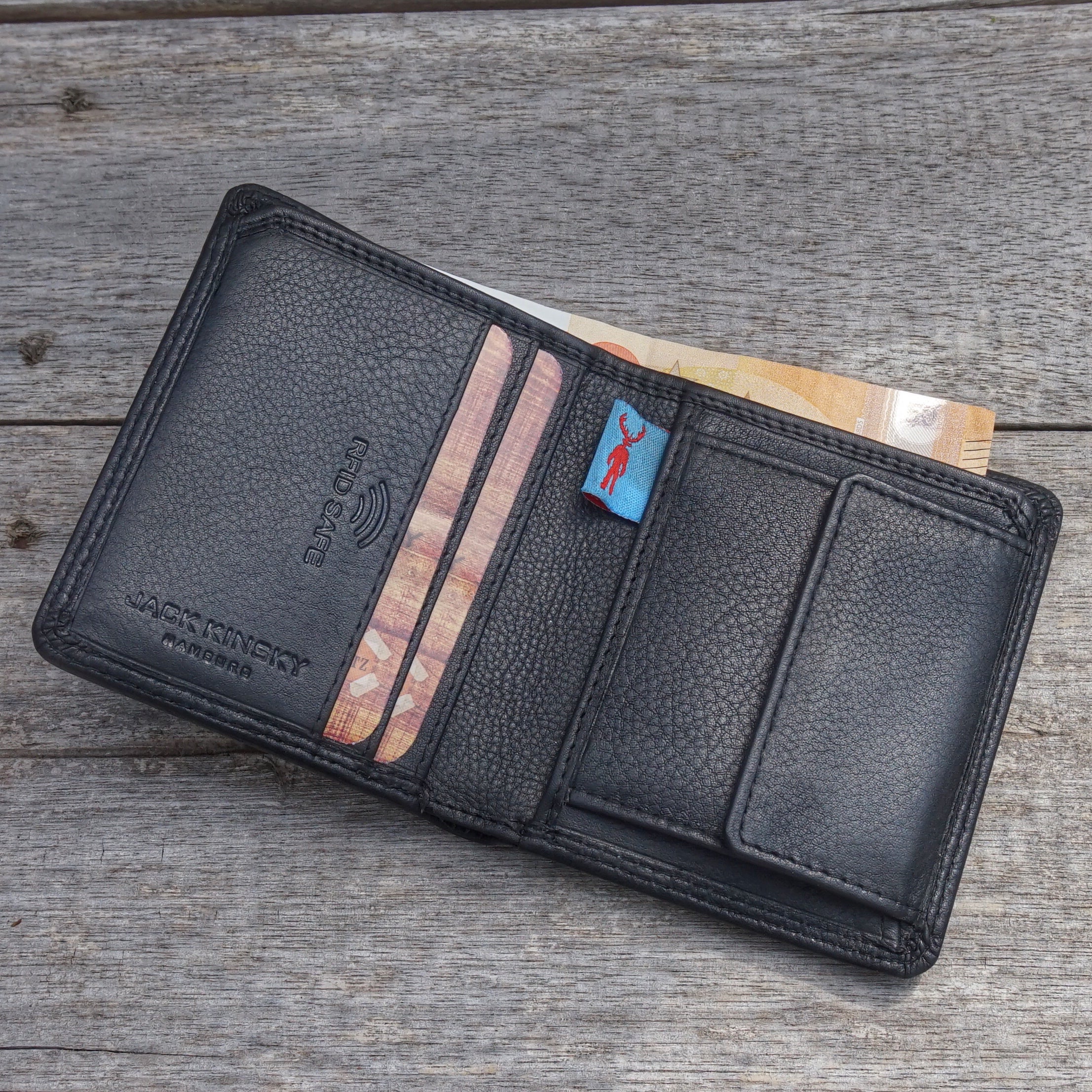 Jack Kinsky Brisbane 105 Geldbörse Rindleder RFID Mini