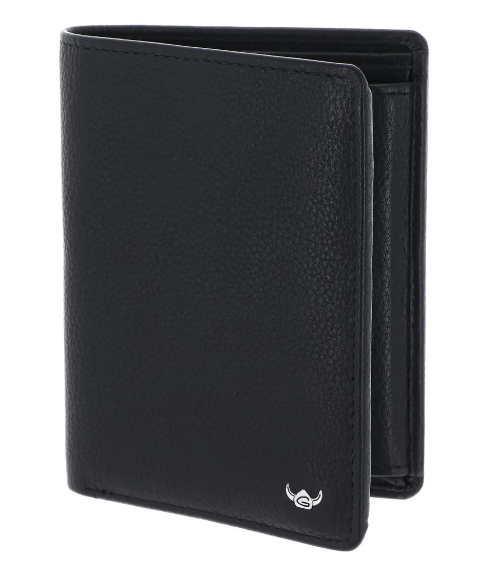 Golden Head Capri 1348 Geldbörse Schwarz RFID Hochformat