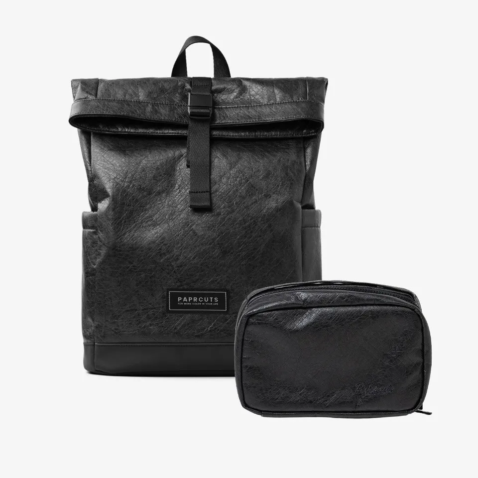 Paprcuts Berlin Rucksack + Oslo Bundle Set schwarz