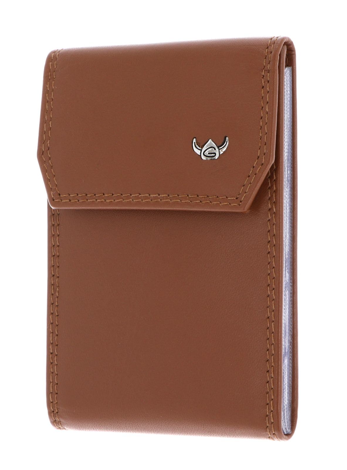 Golden Head Polo 4425 Kartenetui Dunkelbraun RFID Knopf