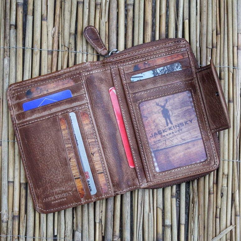 Jack Kinsky Nassau 511 Damenbörse Türkis RFID Leder
