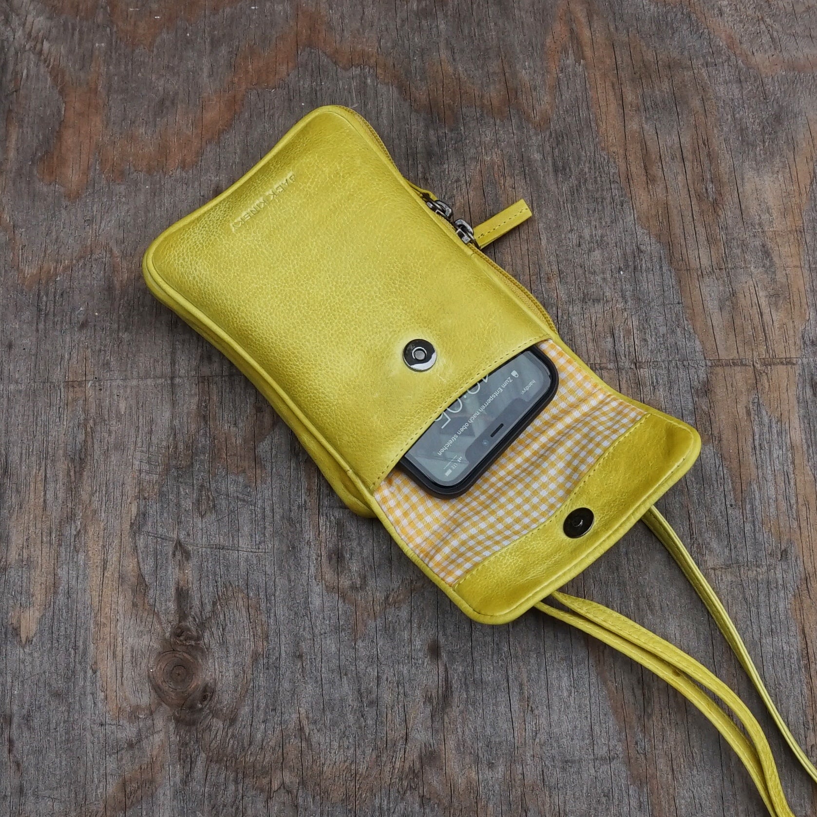 Jack Kinsky Nassau 2 Handytasche Aqua Leder