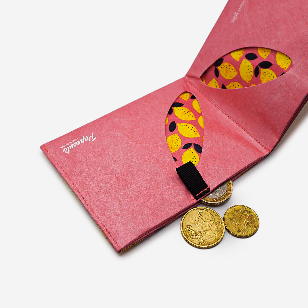 Paprcuts RFID PRO Pink Lemon Portemonnaie rosa Tyvek RFID