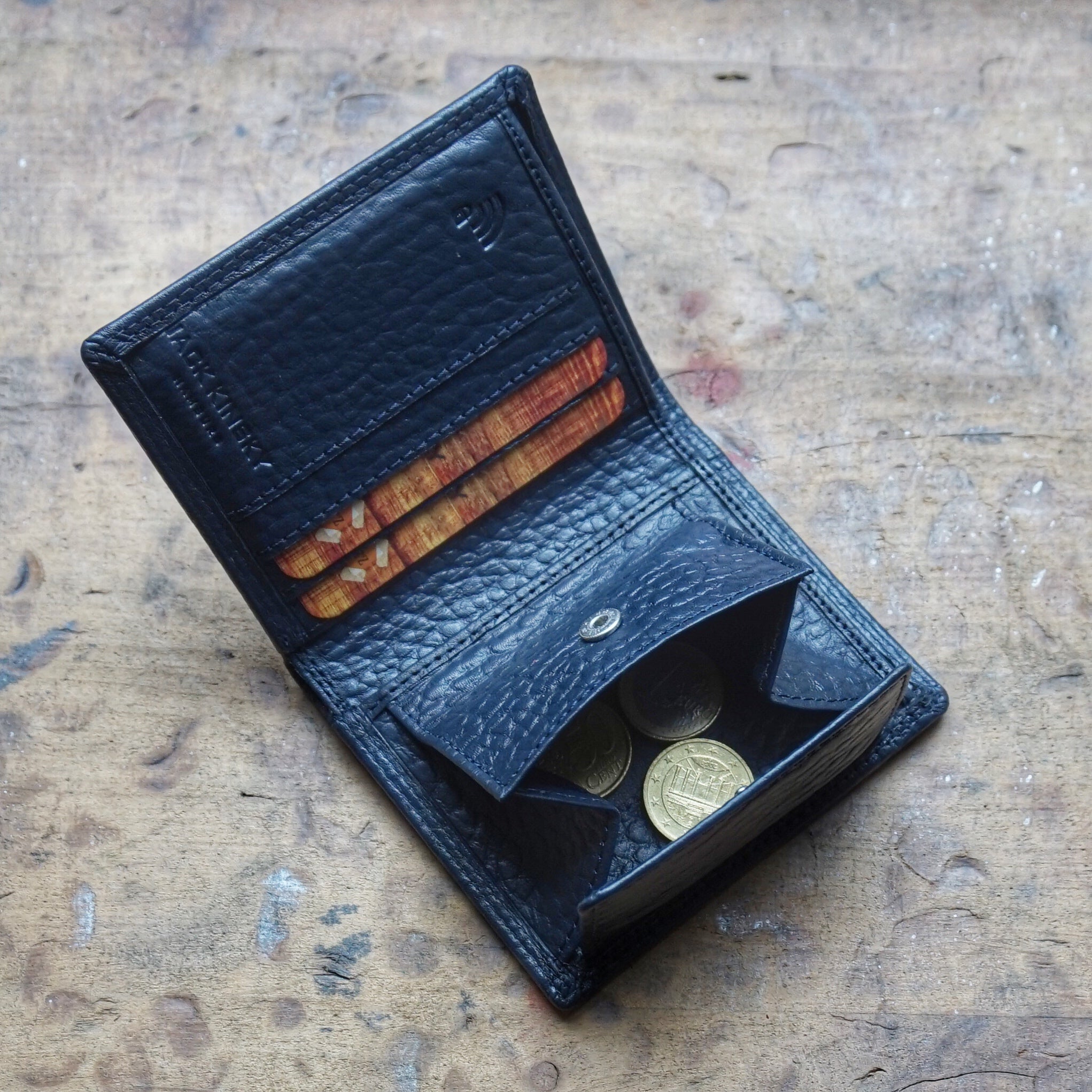 Jack Kinsky Albany 105 Geldbörse Rot Rindleder RFID