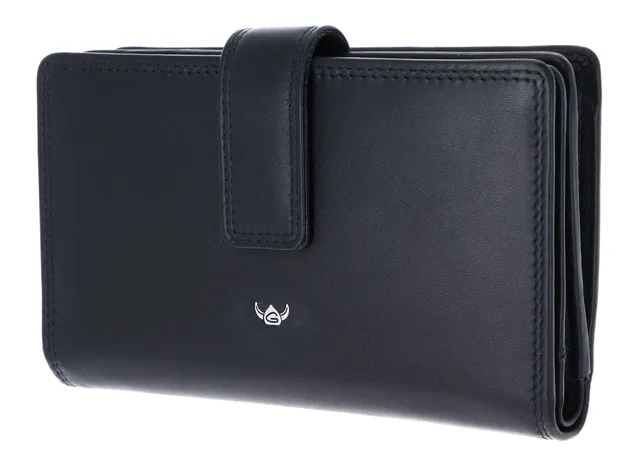 Golden Head Polo 2800 Damenbörse Schwarz RFID Leder