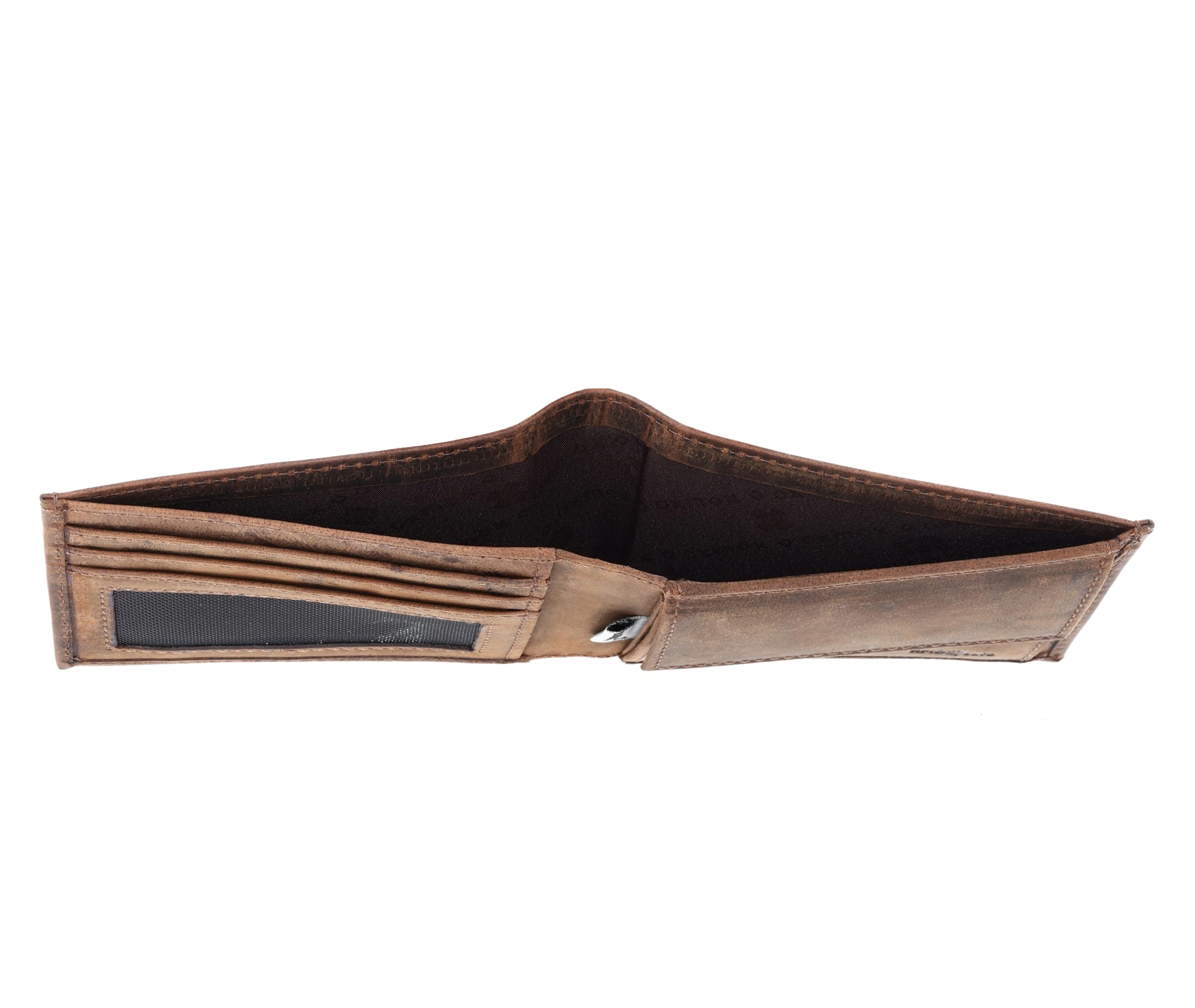 Oxmox Leather Jumping Jack 2.0 Geldbörse Dunkelbraun Vintage RFID