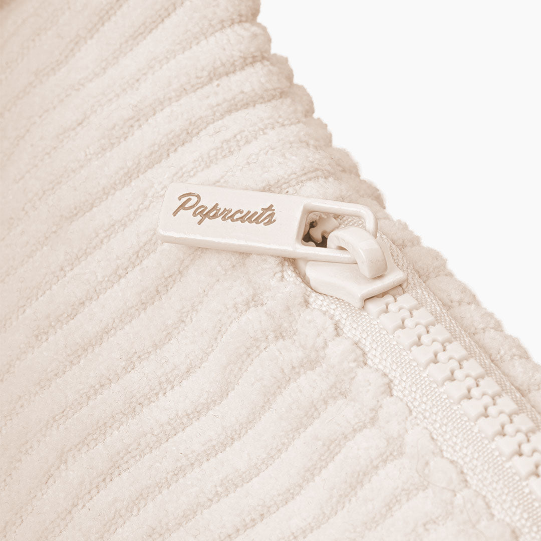 Paprcuts Capri Bauchtasche Off-White Cord Vegan 33 cm