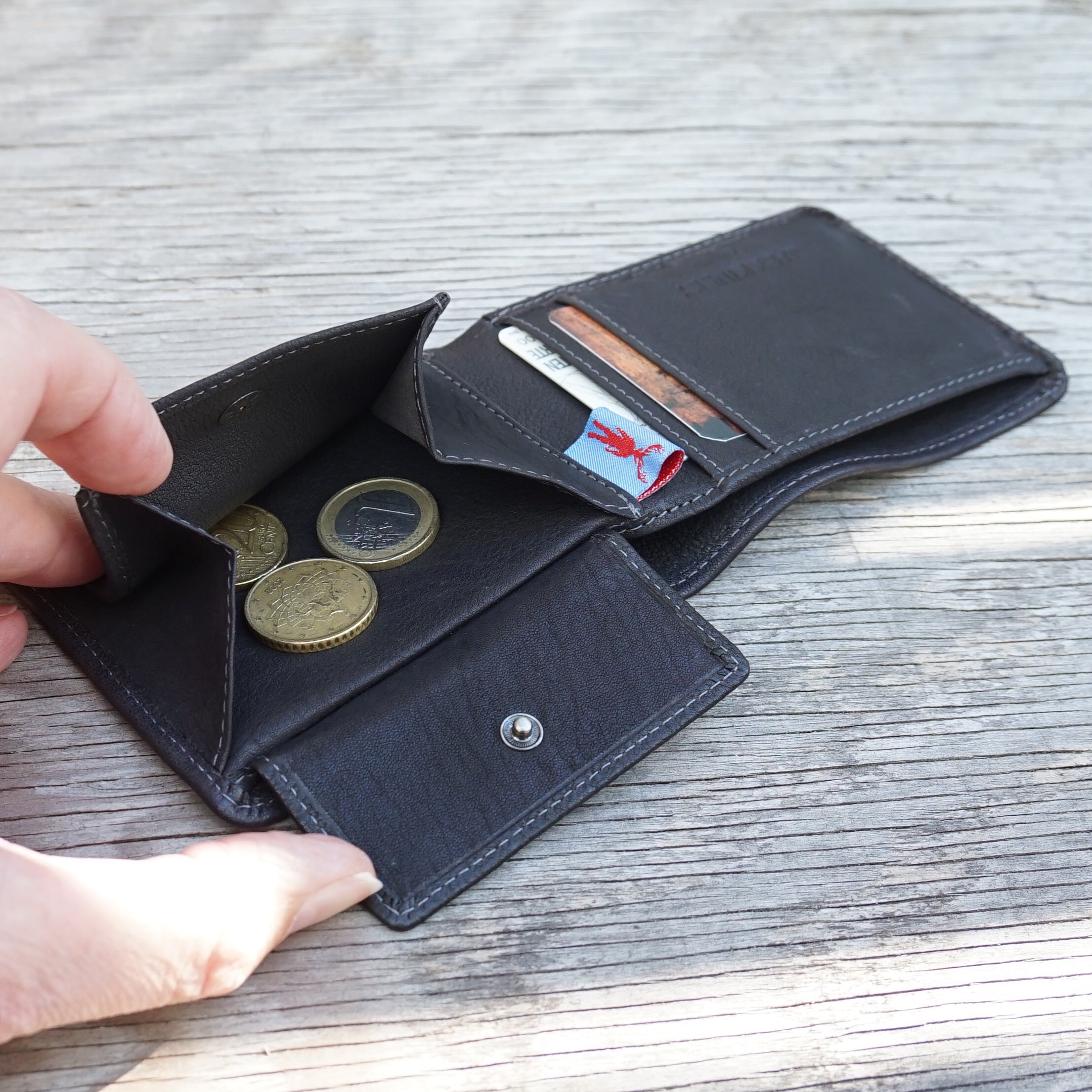 Jack Kinsky Cardiff 104 Minibörse Schwarz RFID