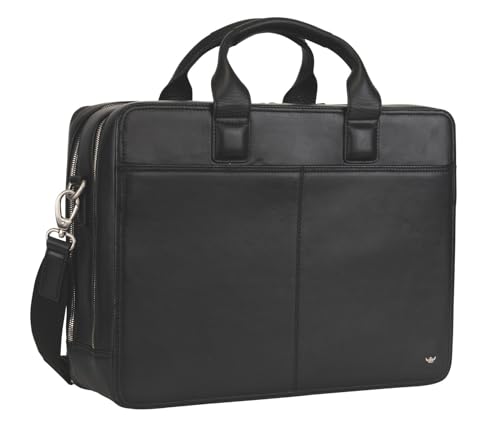 Golden Head Polo Business Bag Aktentasche Schwarz Leder A4