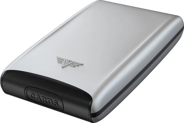 Tru Virtu Credit Card Case Fan Silk Silver Arrow RFID Alu