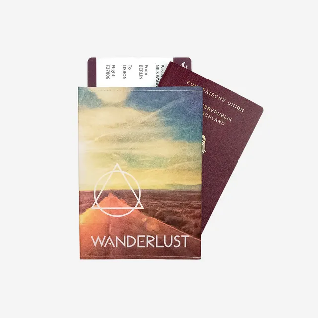 Paprcuts RFID Reisepasscover Reisepasshülle Wanderlust Tyvek vegan