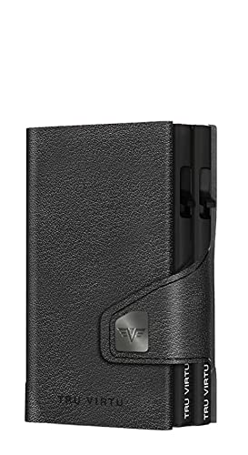 Tru Virtu Double Wallet Nappa Geldbörse Black RFID