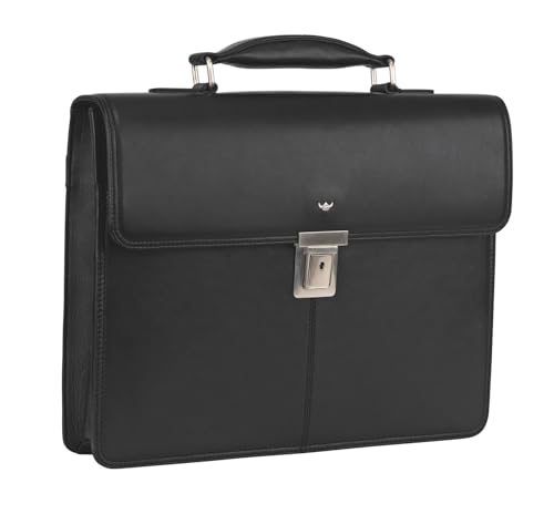 Golden Head Polo Aktentasche schwarz Rindsleder Laptop