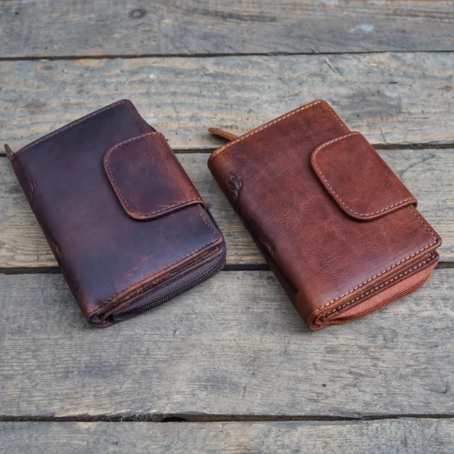Jack Kinsky Monterey 511 Damenbörse Cognac mit RFID