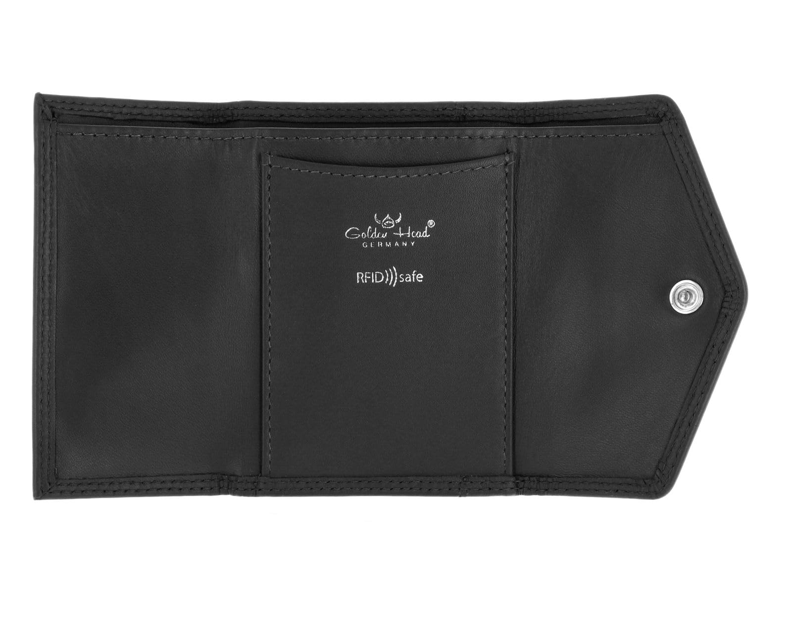 Golden Head Polo 1079 Geldbörse Schwarz RFID Münzfach