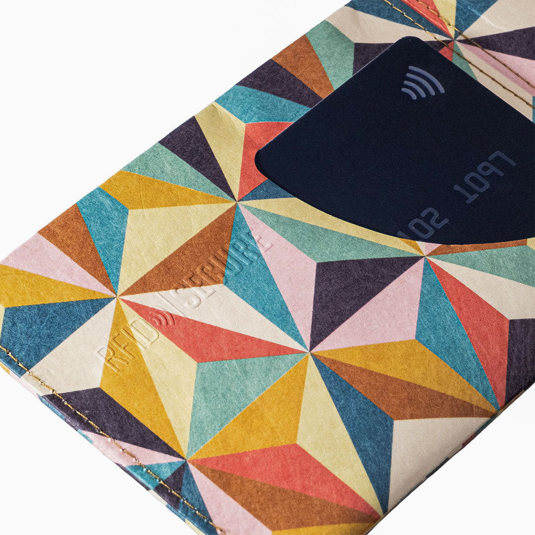 Paprcuts RFID Wallet Abstract Retro Portemonnaie bunt RFID