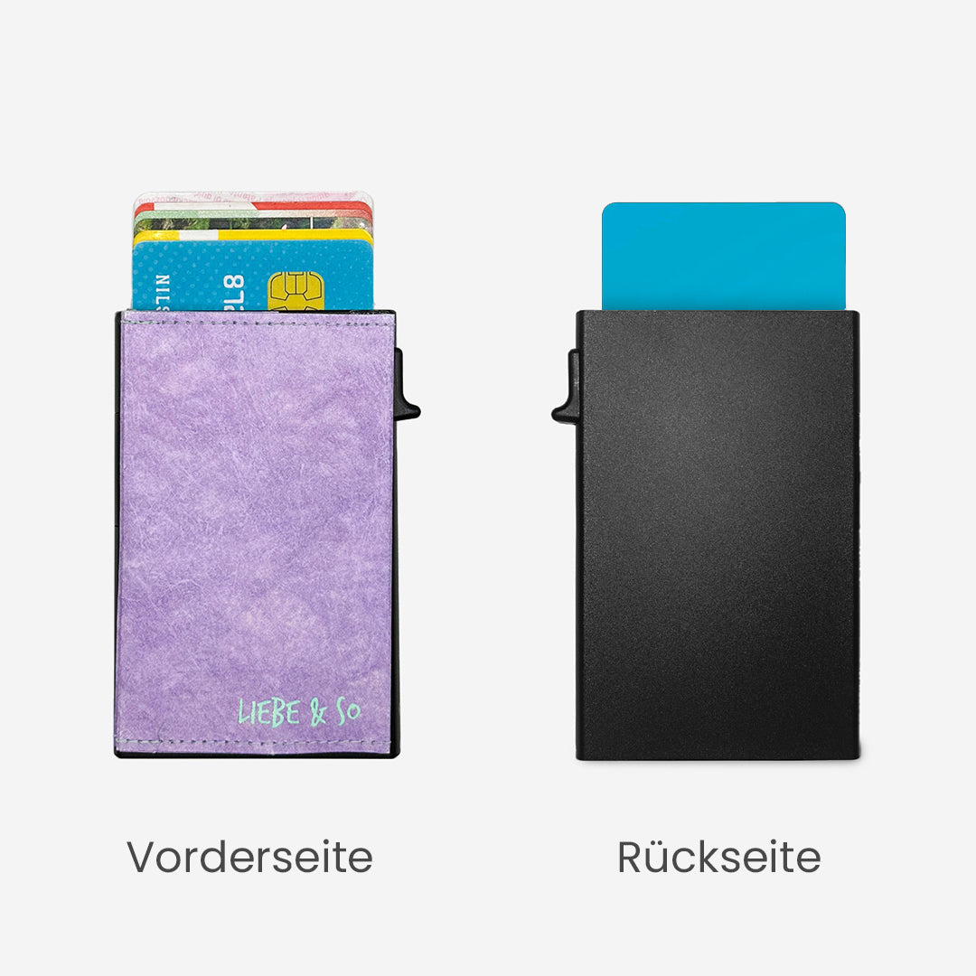 Paprcuts RFID Alu Kartenetui Liebe & So Reisepasshülle lila RFID