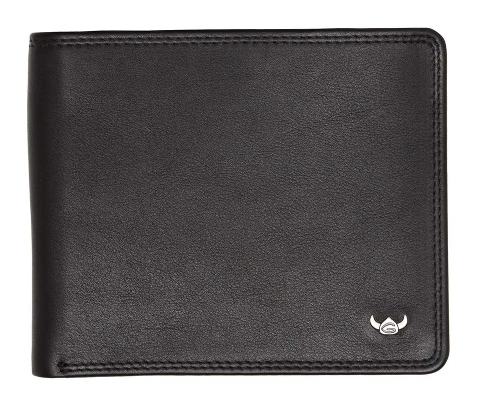 Golden Head Polo Scheintasche Schwarz Leder 12x10 cm Herren