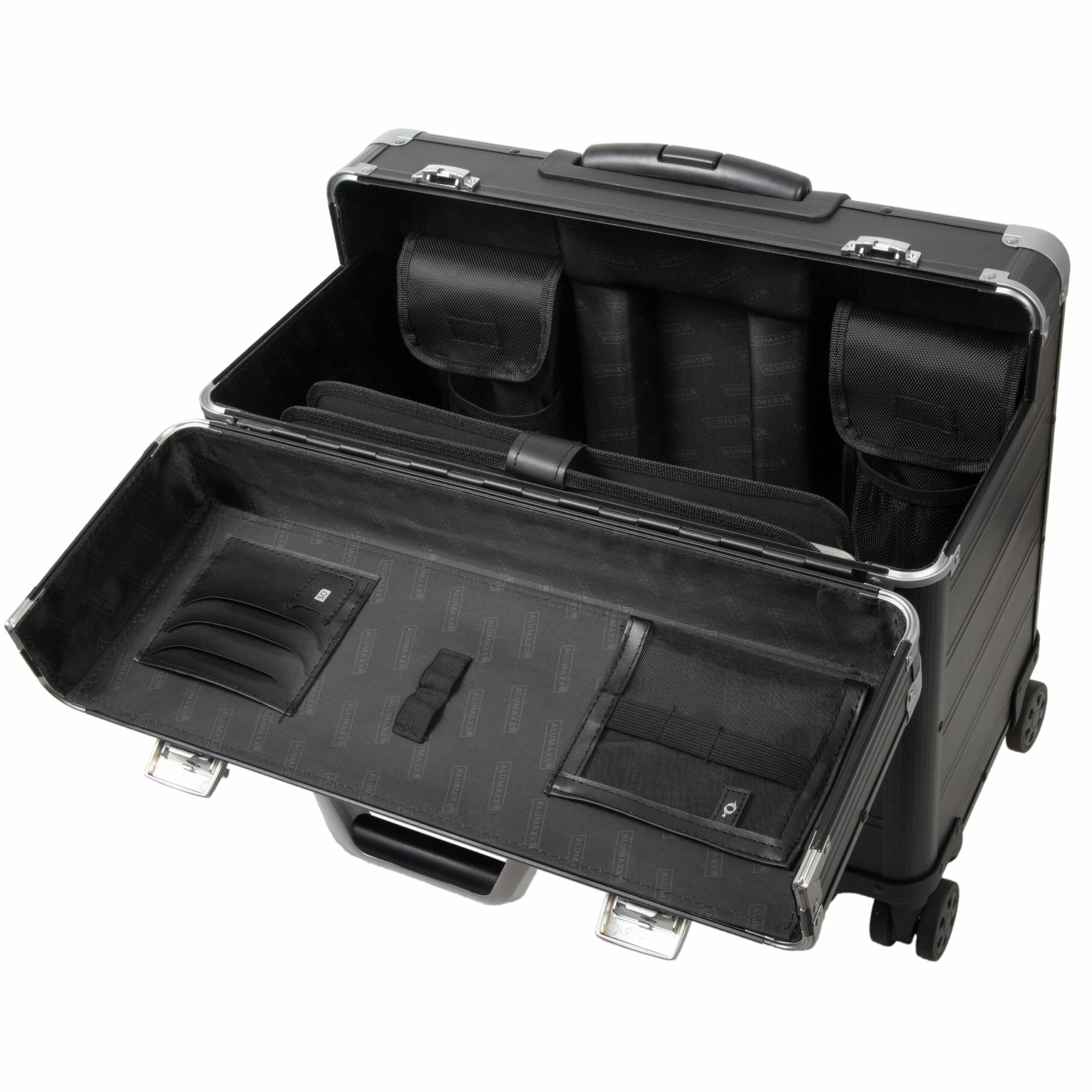 Alumaxx Pandora 45168 Pilotenkoffer schwarz matt Aluminium
