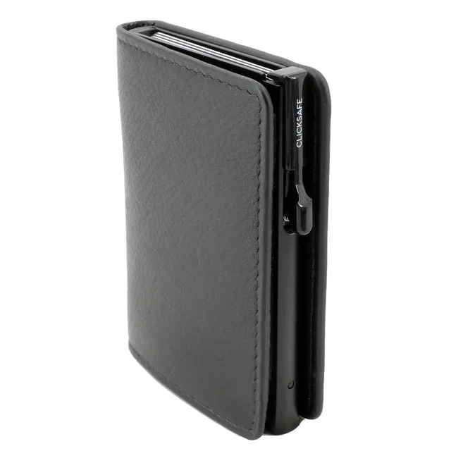 Alumaxx Clicksafe SLIM Börse RFID Münzfach Schwarz