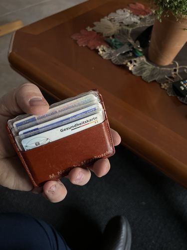 Jaimie Jacobs Flap Boy AirTag Vegan Geldbörse Schwarz Münzfach
