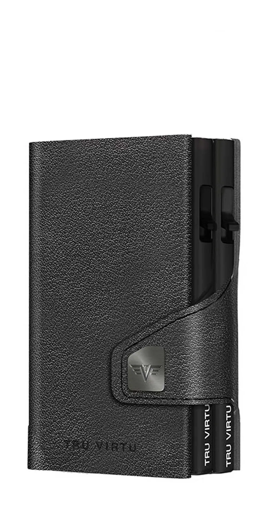 Tru Virtu Double Wallet Nappa Geldbörse Black RFID