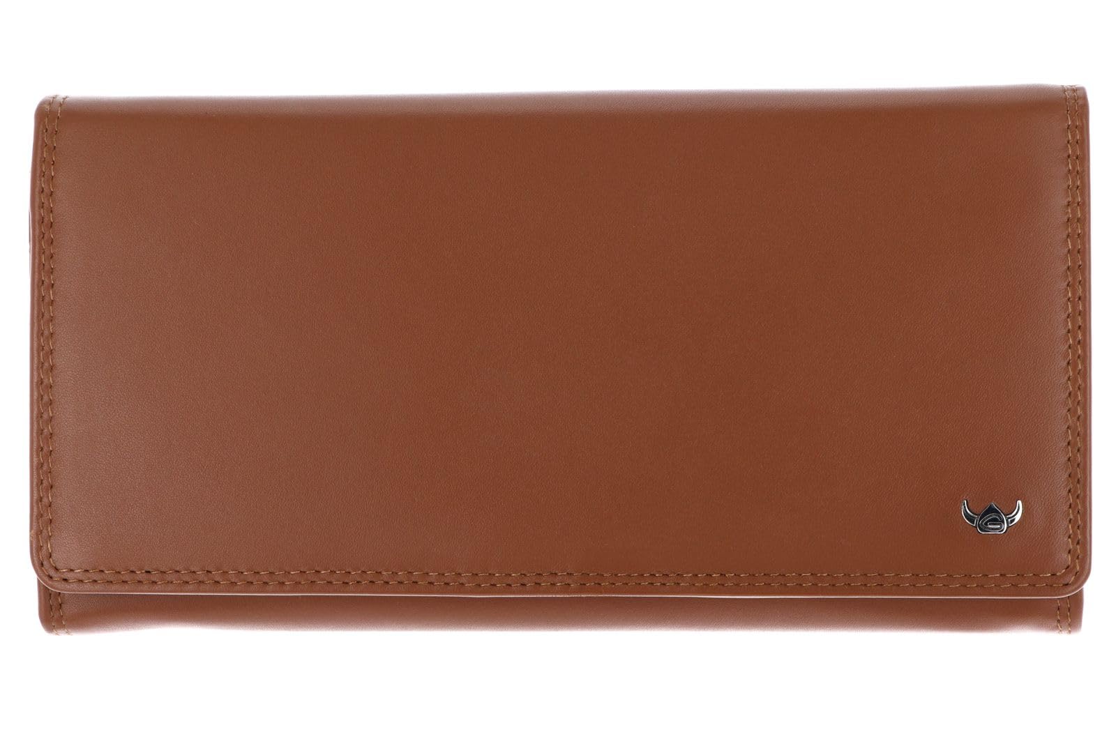 Golden Head Polo 2802 Damenbörse Cognac RFID Querformat
