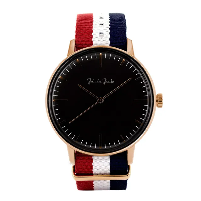 Jaimie Jacobs Watch Maxvorstadt Midnight 42mm Silbern Nato