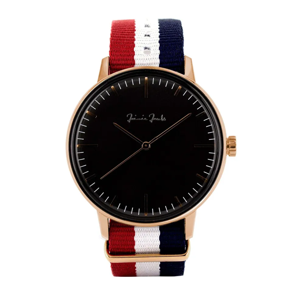 Jaimie Jacobs Watch Maxvorstadt Midnight 42mm Silbern Nato