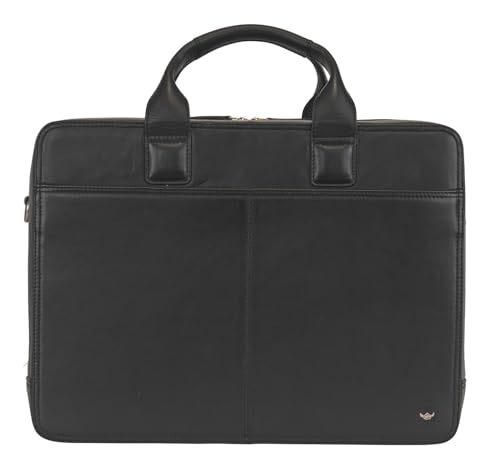 Golden Head Polo Business Bag Aktentasche Schwarz Leder A4