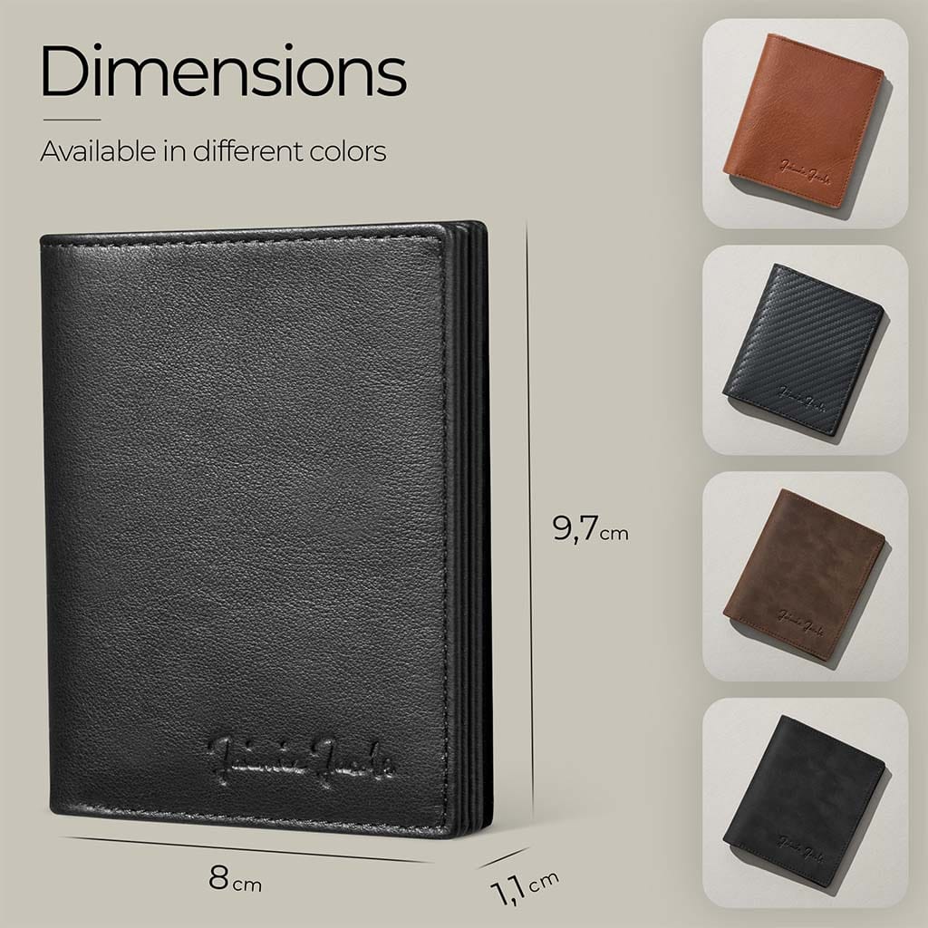 Jaimie Jacobs Slimstar Wallet Black großes Münzfach RFID