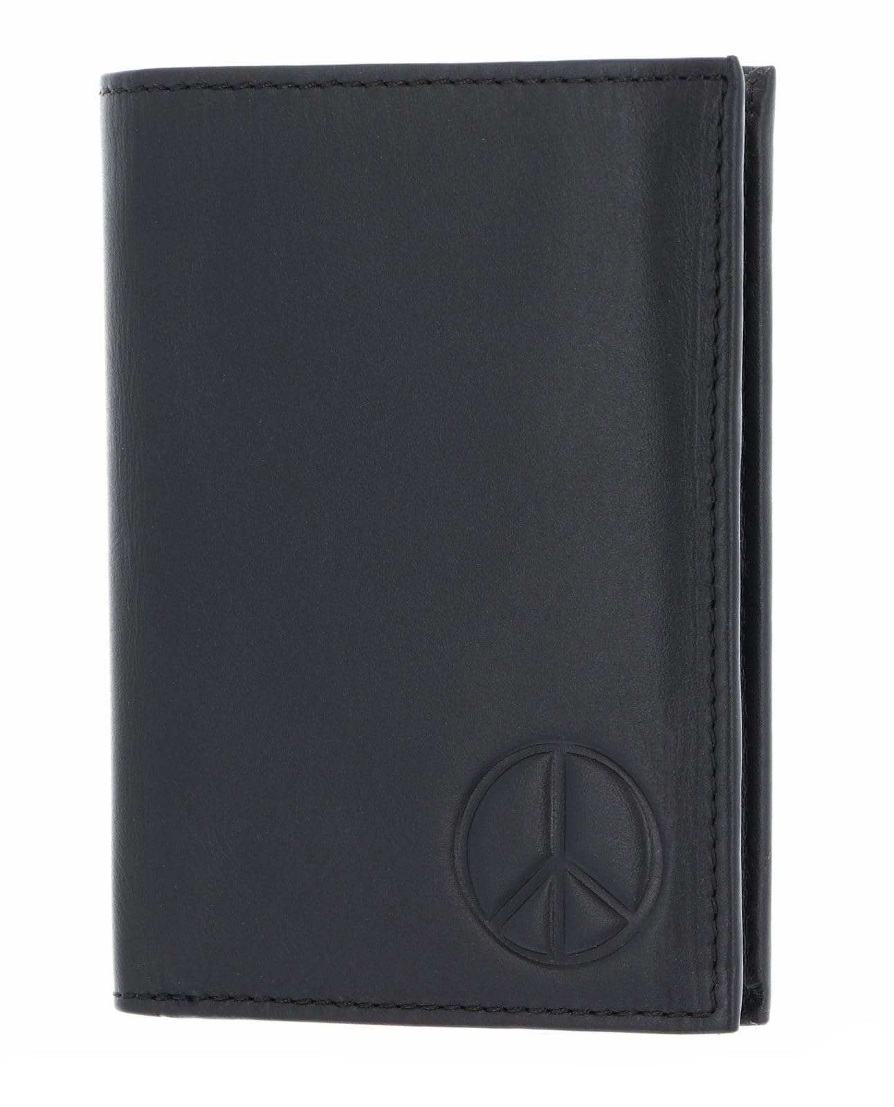 oxmox Leather Peace Kombibörse Schwarz RFID Hochformat