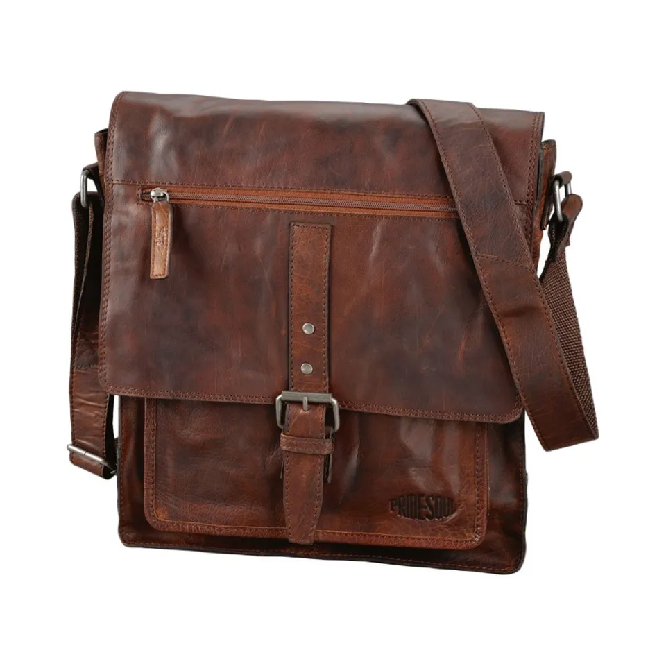 Alumaxx ETHAN Umhängetasche braun Leder 35x32x10 cm