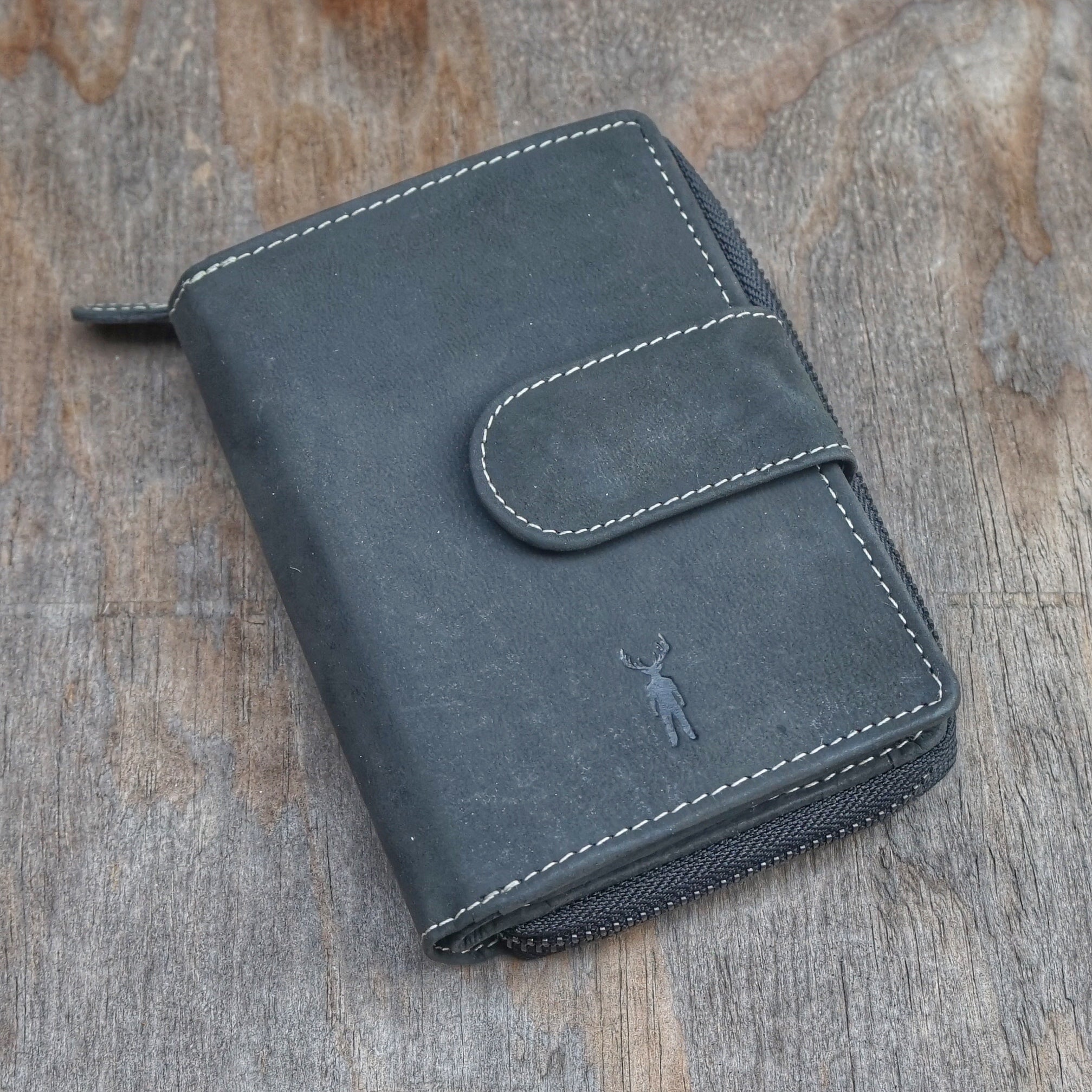 Jack Kinsky Baltimore 511 Geldbörse Mocca Rindleder RFID