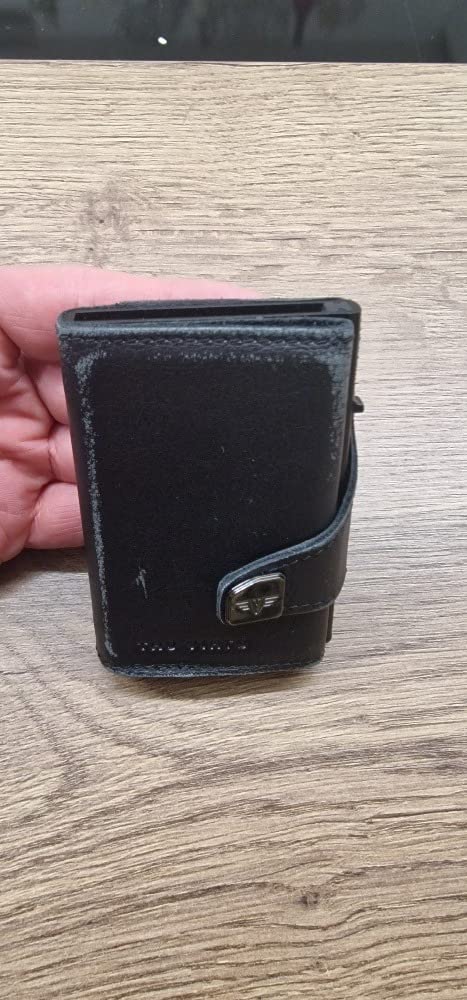Tru Virtu Coin Pocket Kartenetui Schwarz RFID Aluminium