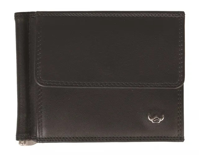Golden Head Polo Clip-Scheintasche Geldbörse Schwarz 11 cm