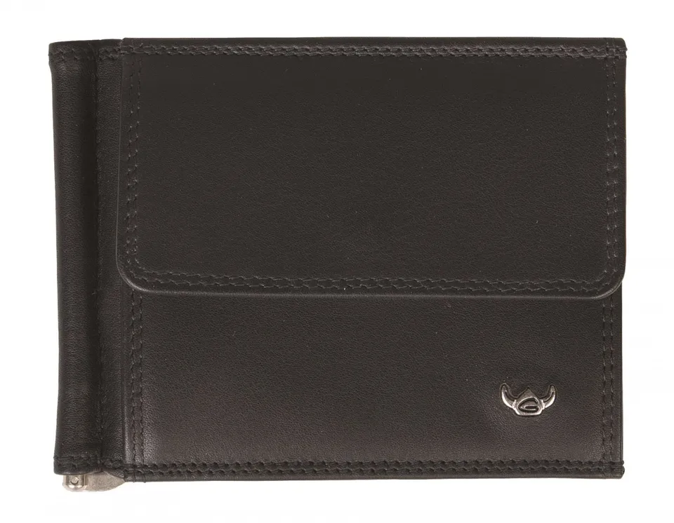Golden Head Polo Clip-Scheintasche Geldbörse Schwarz 11 cm