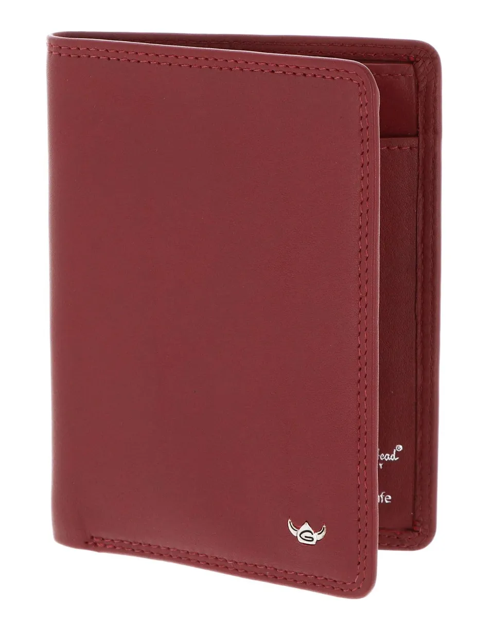 Golden Head Polo RFID Ausweisetui 4481 Rot Rindleder