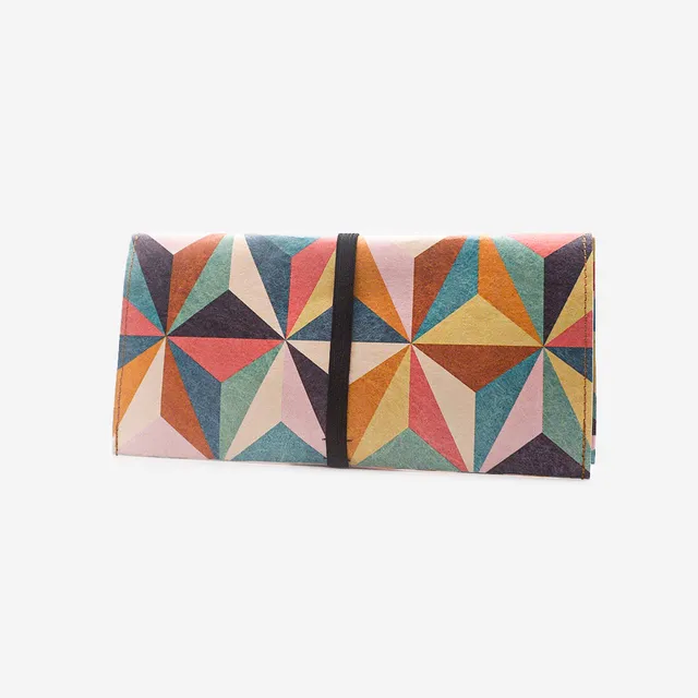 Paprcuts Tabakbeutel Abstract Retro Drehtasche bunt vegan