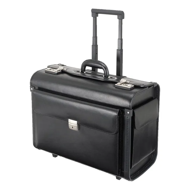 Alumaxx Silvana Pilotenkoffer Schwarz Kunstleder Trolley
