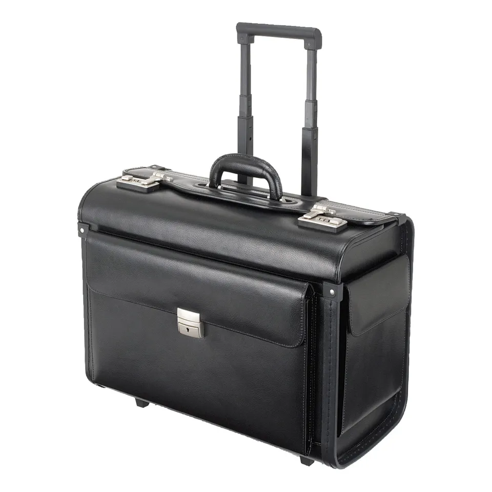 Alumaxx Silvana Pilotenkoffer Schwarz Kunstleder Trolley
