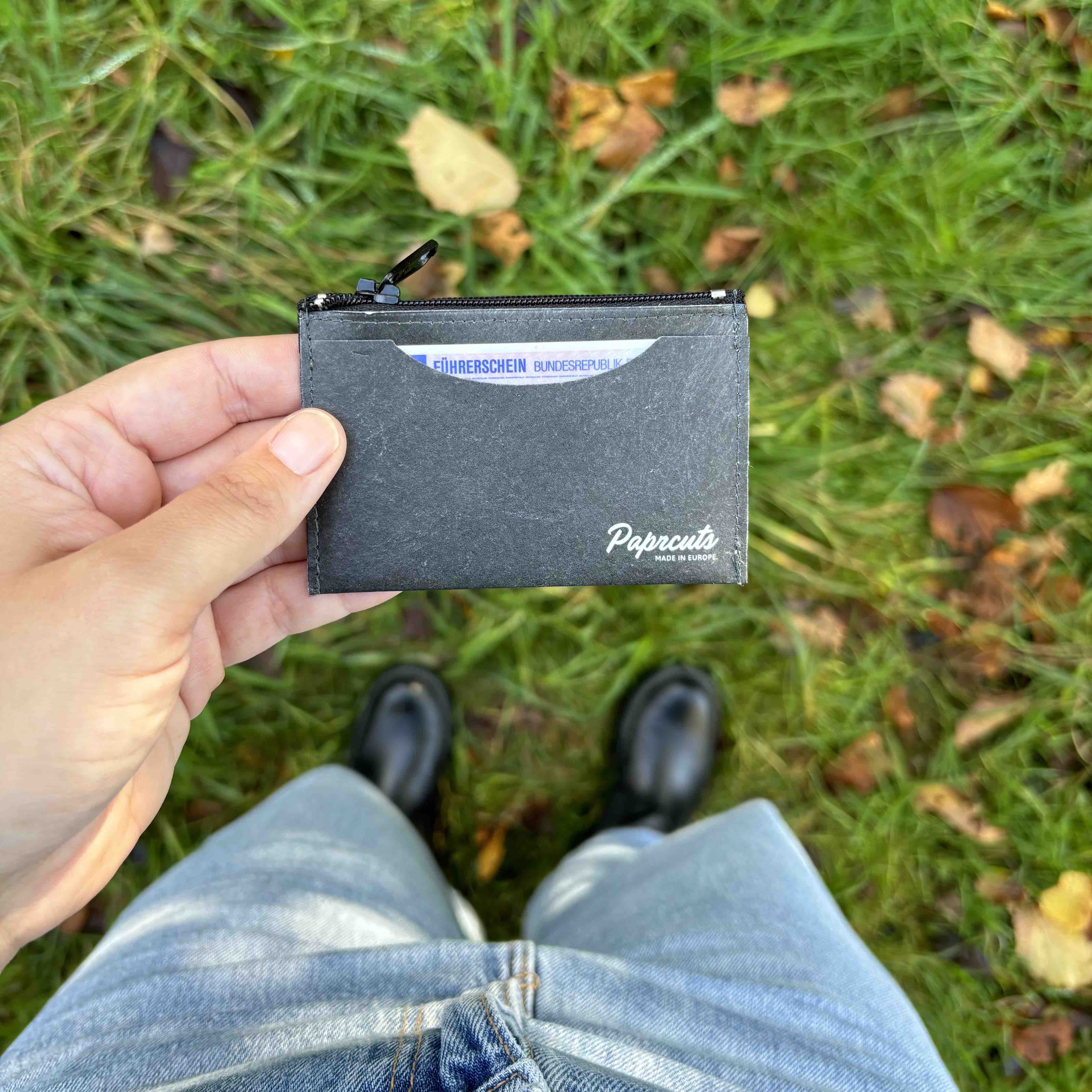 Paprcuts Münzbörse No means No Münzbeutel RFID schwarz
