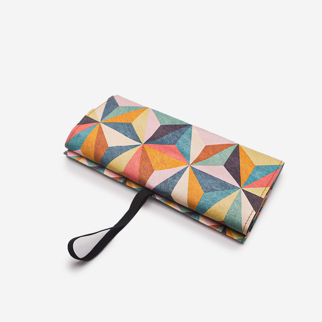 Paprcuts Tabakbeutel Abstract Retro Drehtasche bunt vegan