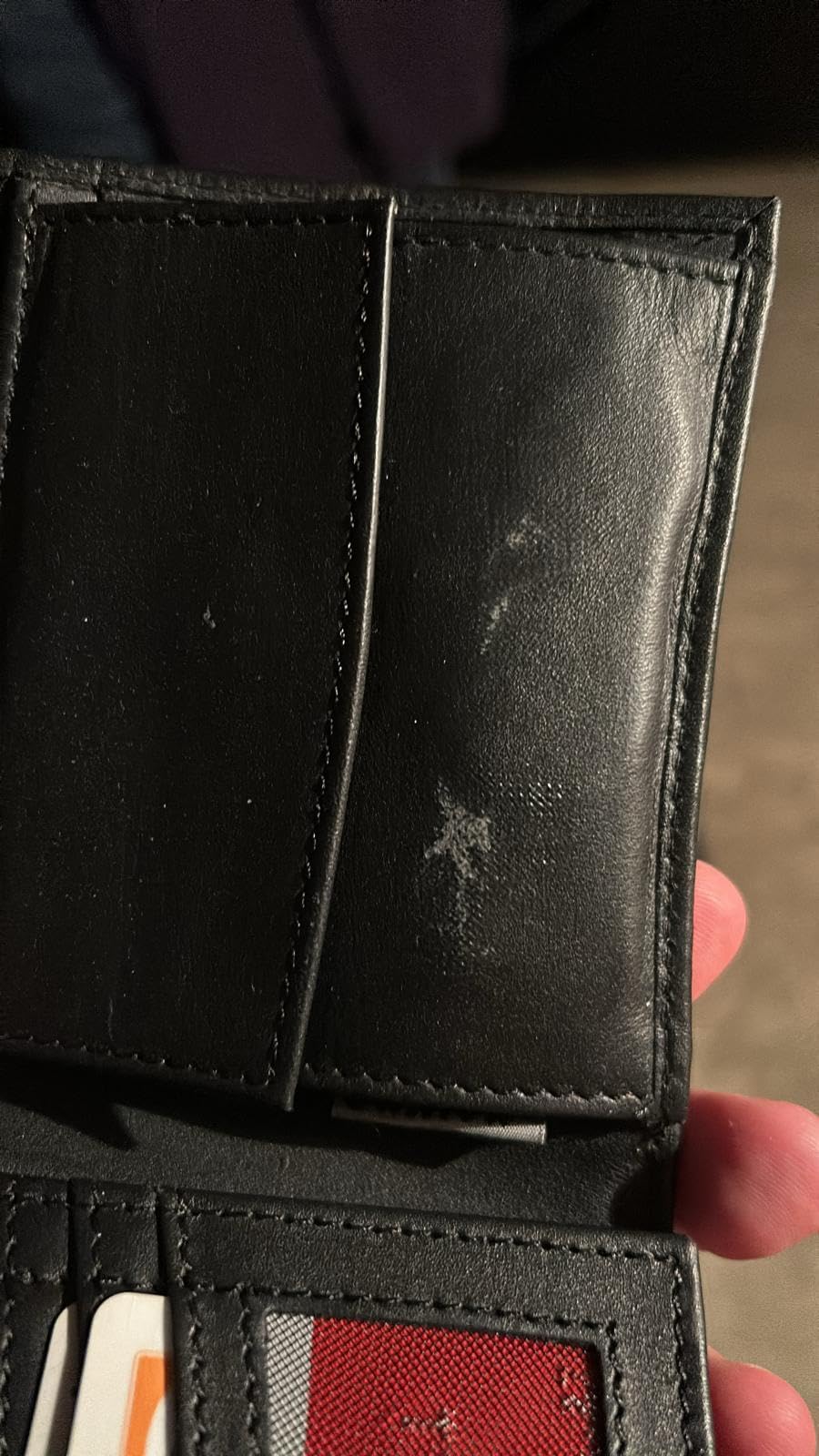 Oxmox Leather Querscheinbörse Geldbörse Lizard Black Rindsleder