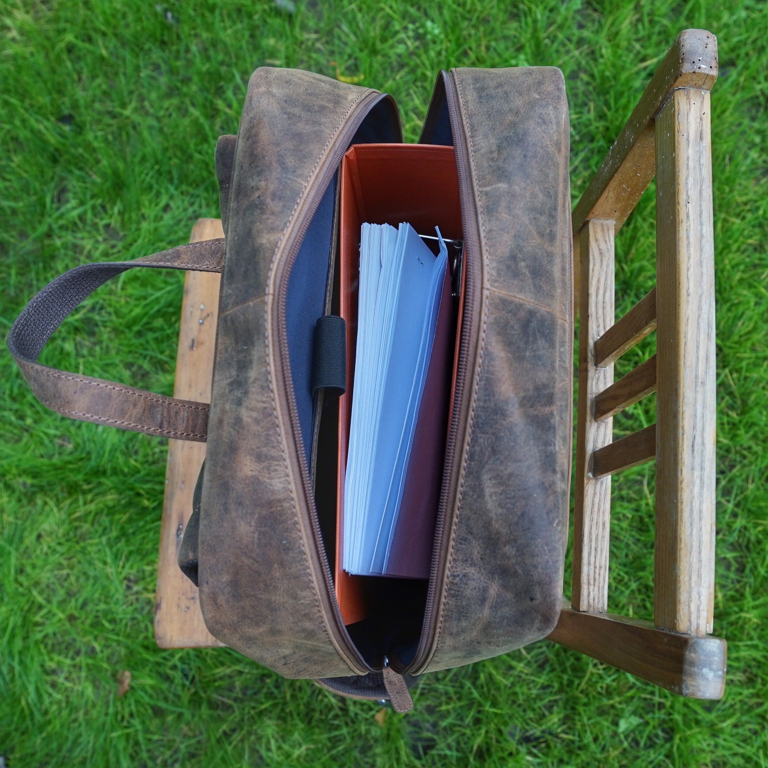 Jack Kinsky Baltimore 31 Rucksack Cognac Hunterleder