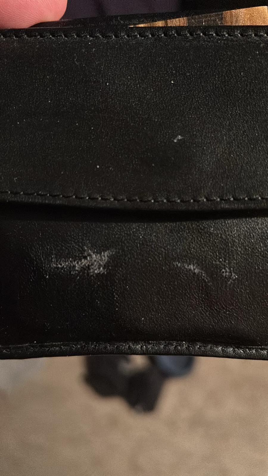 Oxmox Leather Querscheinbörse Geldbörse Lizard Black Rindsleder