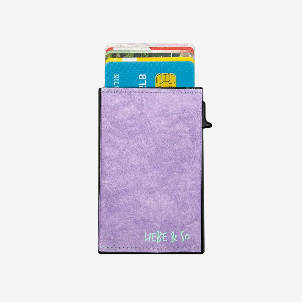 Paprcuts RFID Alu Kartenetui Liebe & So Reisepasshülle lila RFID