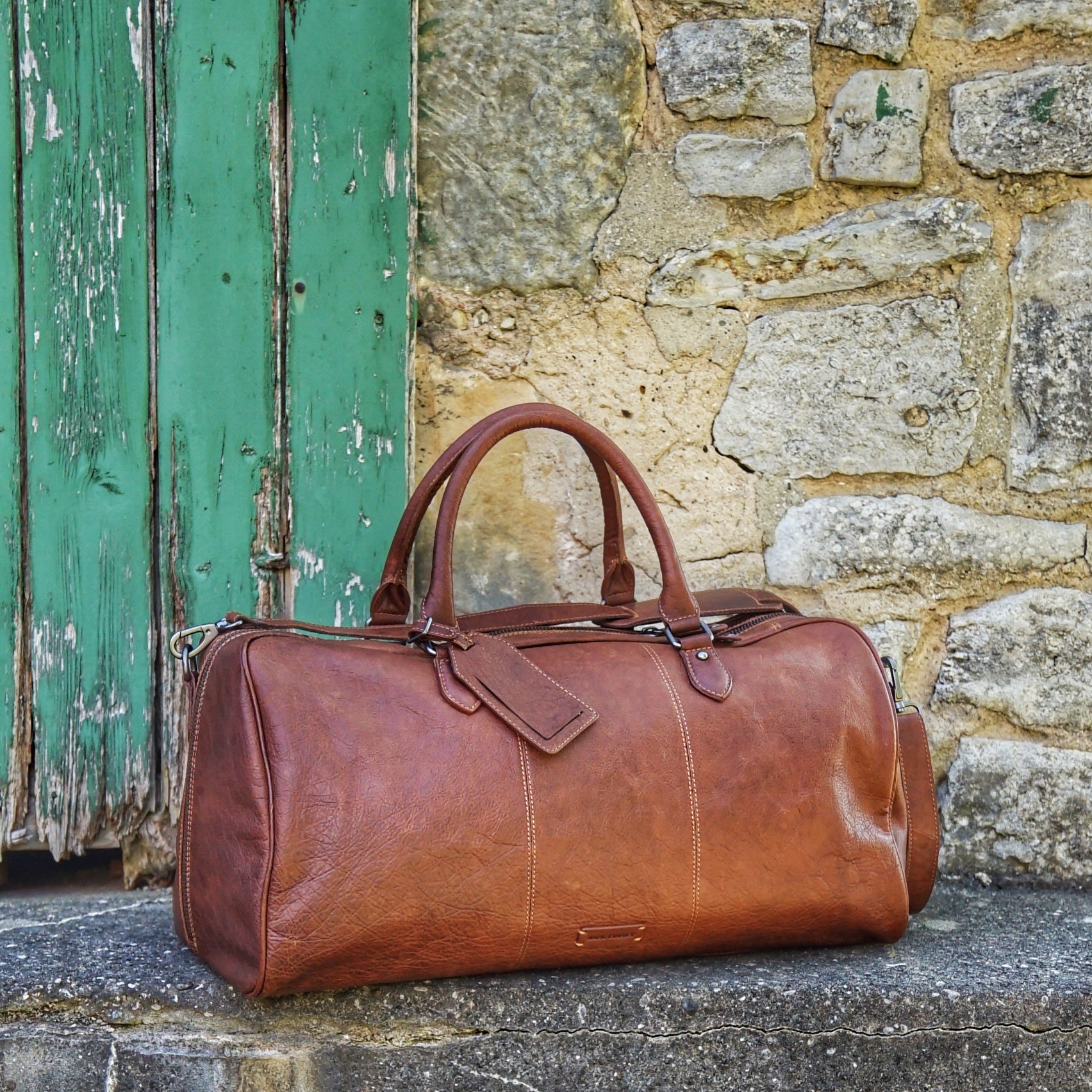Jack Kinsky Porto 4 Reisetasche Cognac Hunter-Leder