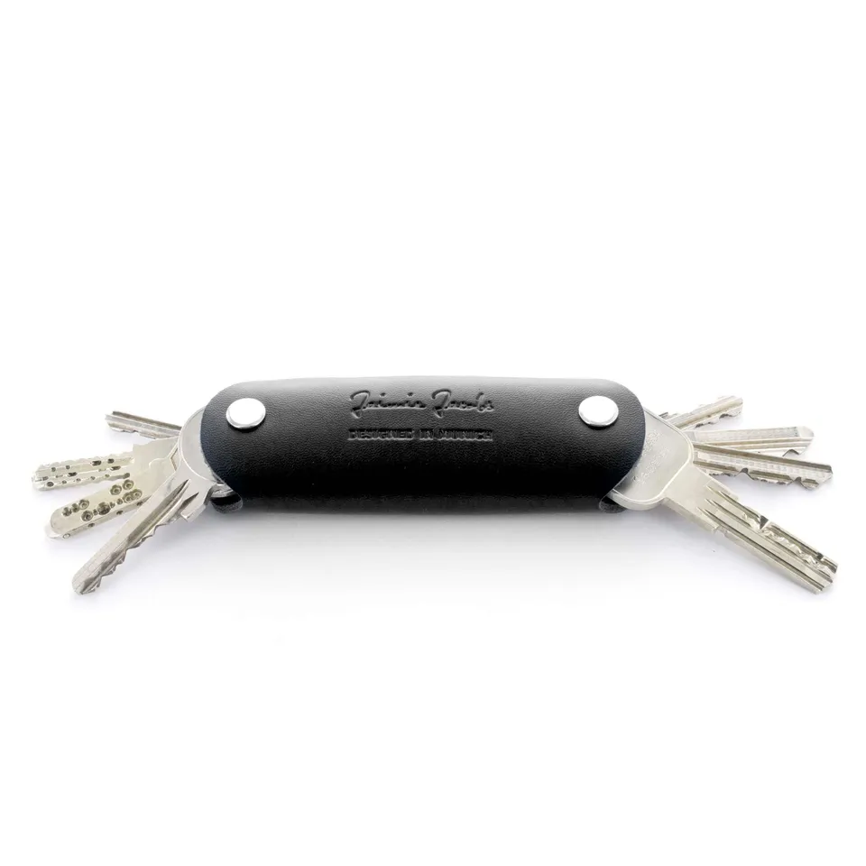 Jaimie Jacobs Key Boy Schlüssel Organizer Leder Black 12 Schl.